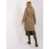 Khaki zimná bunda s pásikom