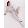 Svetlosivá tepláková súprava s crop mikinou