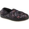 Čierne šľapky s kvetinami Columbia Autumn Lazy Bend Moc Slippers