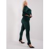 Tmavozelená velúrová súprava bez kapucne