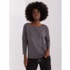 Tmavosivé tričko s 3/4 rukávom