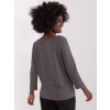 Tmavosivé tričko s 3/4 rukávom