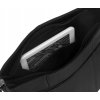 Peterson Čierna kožená crossbody kabelka