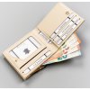 Milano Design béžová hranatá peňaženka T022