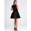 Čierne mini spoločenské šaty