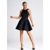 Čierne mini spoločenské šaty