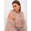 Púdrový dámsky kožúšok
