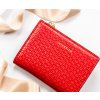 Peterson Červená vrúbkovaná malá peňaženka Y504