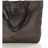 MARCO MAZZINI tmavohnedá pletená shopper bag (Veľkosť ONE SIZE)