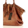 Marco Mazzini Camel dámska shopper kožená kabelka