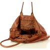 Marco Mazzini Camel dámska shopper kožená kabelka