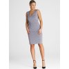Sivé mini priliehavé šaty