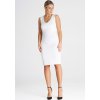 Biele mini priliehavé šaty