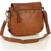 MARCO MAZZINI Dámska kožená taška - camel (Veľkosť ONE SIZE)