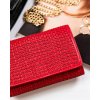 Rovicky Červená stredná mriežkovaná peňaženka V256