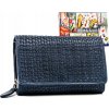 Rovicky Tmavomodrá stredná mriežkovaná peňaženka V254