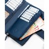 Rovicky Tmavomodrá mriežková peňaženka V250