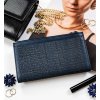 Rovicky Tmavomodrá mriežková peňaženka V250