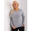 Sivé tričko s výstrihom do V