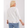 Smotanová blúzka s 3/4 rukávom