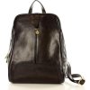 MAZZINI Čierny kožený batoh (Veľkosť ONE SIZE)