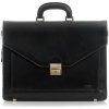 Pánska čierna kožená aktovka MARTINO
