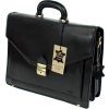 Pánska čierna kožená aktovka MARTINO