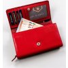 Peterson Červená kožená peňaženka Y582