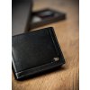 ROVICKY Čierna kožená peňaženka L074