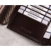 Rovicky Tmavohnedá kožená peňaženka L225