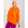 Oranžová blúzka s vreckom