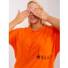Oranžová blúzka s vreckom