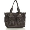 MARCO MAZZINI Tmavohnedá shopper kabelka s vreckami (Veľkosť ONE SIZE)