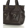 MARCO MAZZINI Tmavohnedá shopper kabelka s vreckami (Veľkosť ONE SIZE)