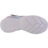 Strieborno-ružové dievčenské členkové topánky Skechers Sweetheart Lights - Dreamy Love