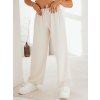 Smotanové voľné široké nohavice MADDIE