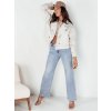 Svetlomodré dámske široké džínsové nohavice KIM