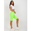 Neónovo-zelené biker shorts