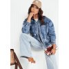 Modrá džínsová bavlnená bunda BILGON