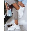 Biele sneakersy na platforme LIZZE