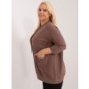 Hnedá blúzka s vreckami