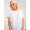 Biele tričko s okrúhlym výstrihom
