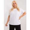 Biele tričko s okrúhlym výstrihom
