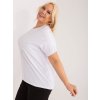 Biele tričko s okrúhlym výstrihom