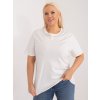 Biele tričko s aplikáciou za krkom