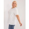 Biele tričko s aplikáciou za krkom