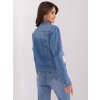 Džínsová bunda s kvetinami