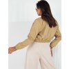 Béžová prechodná crop bunda KADYS