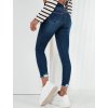 Tmavomodré džínsové nohavice s gumou v páse LERATE