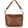 MARCO MAZZINI hnedá luxusná kožená kabelka (Veľkosť ONE SIZE)